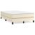 Pat box spring cu saltea, crem, 120x200 cm, piele ecologică GartenMobel Dekor
