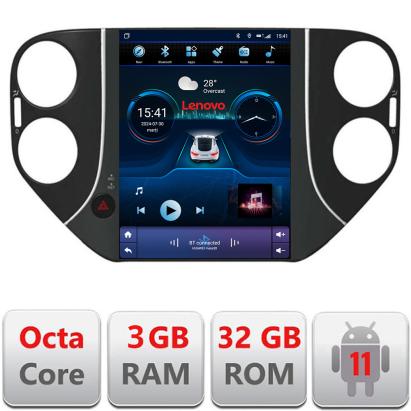 Navigație Tesla VW Tiguan 2013-2016 cu 4G, CarPlay, Android Auto, 3GB+32GB
