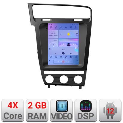 Navigatie VW Golf 7 tip Tesla cu Android 12, CarPlay, GPS si 2GB RAM