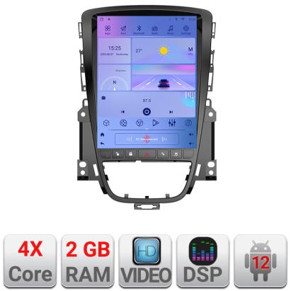 Navigație Opel Astra J 2009-2017 tip Tesla cu GPS, CarPlay și Android Auto