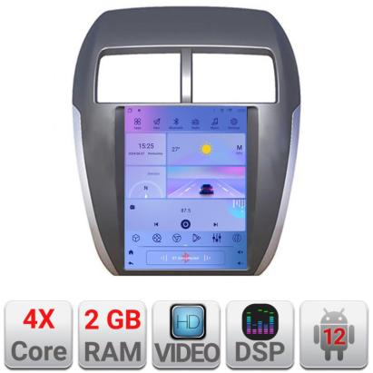 Navigație dedicată Tesla pentru Mitsubishi ASX, Android, CarPlay, 2+32 GB