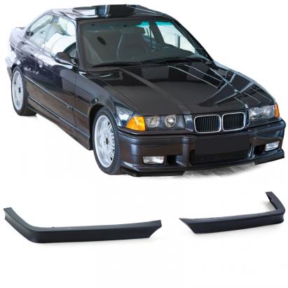 Set colțuri spoiler GT Evo cu flapsuri negre, buza spoilerului potrivită pentru BMW E36 90-98 M3 Performance AutoTuning