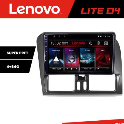 Navigație Volvo XC60 2008-2012 Lenovo Android 4+64 GB cu Waze, USB și Radio