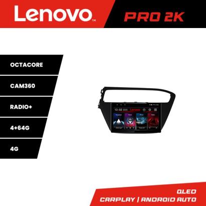 Navigație Hyundai i20 2014-2019 Lenovo QLED 2K, 8 core, 4GB+64GB, 360
