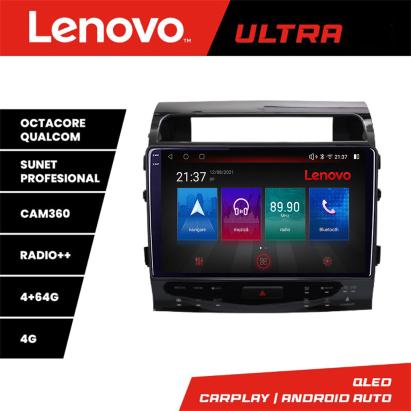 Navigatie Toyota Land Cruiser J150 2010-2018 Lenovo QLED 4GB+64GB 360