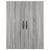 Dulapuri montate pe perete, 2 buc, gri Sonoma, lemn prelucrat GartenMobel Dekor