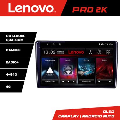 Navigatie Renault Trafic 2008-2012 Lenovo QLED 2K Android 4+64GB 360