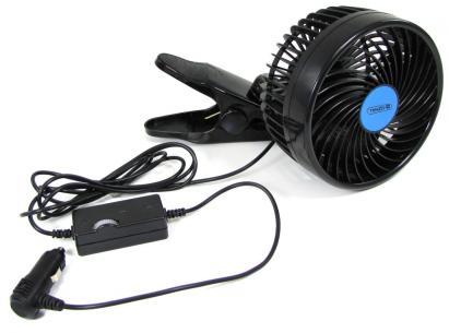 Ventilator de 12 volți pentru mașină 15cm pentru bricheta auto cu bază de prindere Performance AutoTuning