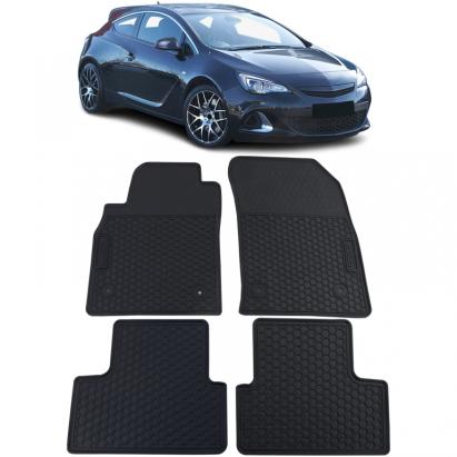 Set Premium de Covorașe din Cauciuc pentru Podea Negru pentru Opel Astra J 2009-2015 Performance AutoTuning