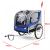 Remorcă pentru bicicletă, remorcă pentru câini, pliabilă pentru animale de companie, albastru-gri, până la 40kg Performance AutoTuning