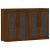 Dulapuri montate pe perete 2 buc. stejar maro, lemn prelucrat GartenMobel Dekor