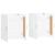 Dulapuri montate pe perete, 2 buc, alb, lemn prelucrat GartenMobel Dekor