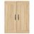 Dulapuri montate pe perete 2 buc stejar Sonoma, lemn prelucrat GartenMobel Dekor