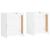 Dulapuri montate pe perete, 2 buc, alb, lemn prelucrat GartenMobel Dekor
