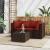 Set mobilier de grădină cu perne, 3 piese, maro, poliratan GartenMobel Dekor