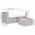 Set mobilier de grădină cu perne, 3 piese, maro, poliratan GartenMobel Dekor