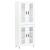Dulap înalt, alb, 69,5x34x180 cm, lemn compozit GartenMobel Dekor
