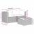 Set mobilier de grădină cu perne, 3 piese, maro, poliratan GartenMobel Dekor
