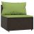 Set mobilier de grădină cu perne, 4 piese, maro, poliratan GartenMobel Dekor