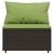 Set mobilier de grădină cu perne, 4 piese, maro, poliratan GartenMobel Dekor