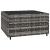 Set mobilier de grădină cu perne, 3 piese, gri, poliratan GartenMobel Dekor