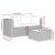 Set mobilier de grădină cu perne, 3 piese, gri, poliratan GartenMobel Dekor