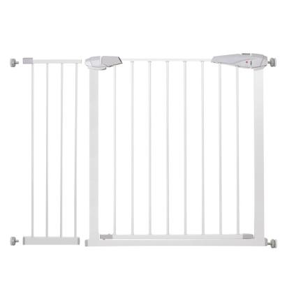 Poarta de siguranta Safety Gate pentru scari, ajustabila 104-113 cm, din otel, alba Household NewTrend