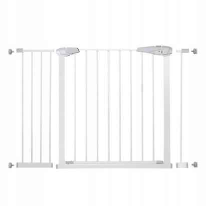 Poarta de siguranta Safety Gate pentru scari, ajustabila 111-120 cm, din otel, alba Household NewTrend