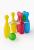Set popice bowling pentru copii cu sclipici, 6 piese multicolore
