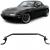 Bară de rigidizare din aluminiu neagră frontală ajustabilă în 3 piese, potrivită pentru Mazda MX-5 NA NB 1989-2000 Performance AutoTuning