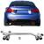 Conversie de aspect duplex cu 4 țevi de evacuare se potrivește pentru BMW F32 F33 F36 425 428 430 Performance AutoTuning