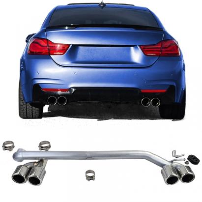 Conversie de aspect duplex cu 4 țevi de evacuare se potrivește pentru BMW F32 F33 F36 425 428 430 Performance AutoTuning