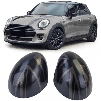 Capace oglinzi Union Jack negre potrivite pentru Mini F54 F55 F56 F57 13-18 Performance AutoTuning