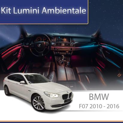 Kit lumini ambientale BMW Seria 5 F07 2010-2016, control telefon sau OEM