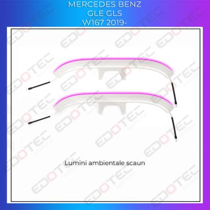 Lumini ambientale scaun Mercedes W167 2019-2023, control telefon/original