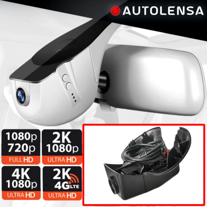 Cameră DVR față Volvo V40 2015-2018 1080p WiFi Autolensa 24/7 Negru