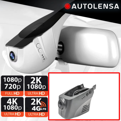 Cameră DVR OEM Porsche Boxster față-spate 1080p/720p WiFi 24/7 Gri