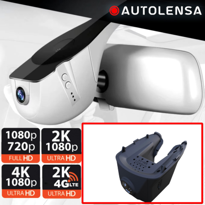 Cameră DVR față Tesla Model X 2017 1080p WiFi Autolensa 24/7 Negru