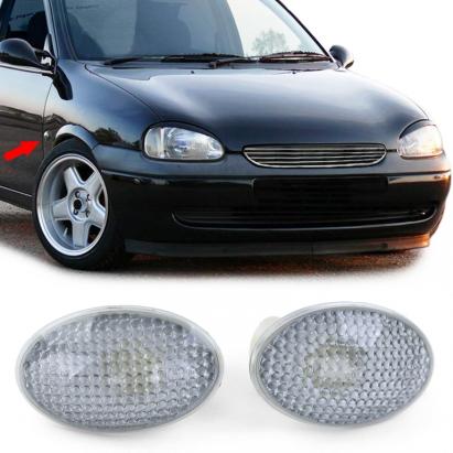 Indicatori laterali negri - pereche potrivită pentru Opel Corsa B C Tigra A Astra F Performance AutoTuning