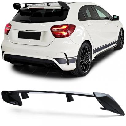 Spoiler spate, spoiler de plafon, negru lucios, potrivit pentru Mercedes A-Class W176 din 12 Performance AutoTuning