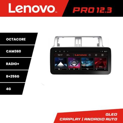 Navigație Toyota Landcruiser Prado J150 2014-2017 Lenovo Pro 12.3 QLED 8+256GB 4G