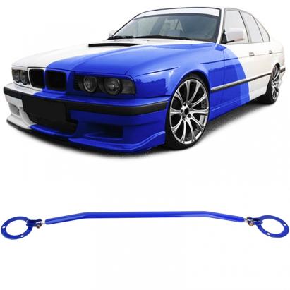 Bară de strut din aluminiu albastră frontală ajustabilă, potrivită pentru BMW Seria 5 E34 520i 525i 89-96 Performance AutoTuning