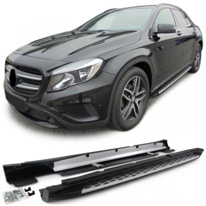Tăvițe din aluminiu pentru protecția laterală, stil OE, cu ABE, potrivite pentru Mercedes GLA X156 13-20 Performance AutoTuning