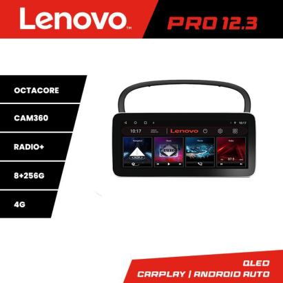 Navigație Peugeot 607 Lenovo PRO 12.3 inch QLED, 8GB RAM, 256GB, 4G