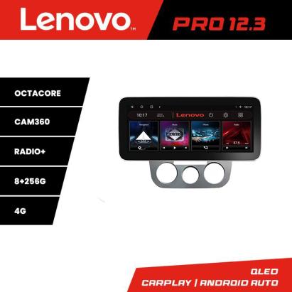 Navigație VW Golf 5 2004-2010 cu climatizare manuală, Lenovo PRO 12.3 QLED 8+256GB