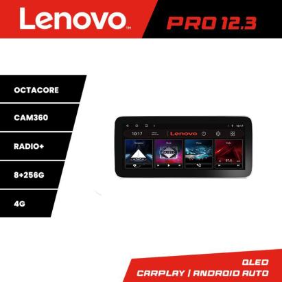 Navigatie Seat Ibiza 2017+ Lenovo Pro 12.3 QLED Android 8+256GB 4G DSP