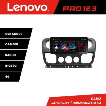 Navigație Opel Movano și Renault Master 2010-2021 Lenovo PRO 12.3 QLED 8+256GB 4G