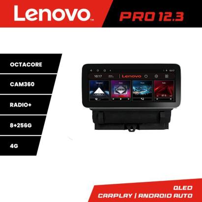 Navigație Audi Q3 2011-2018 Lenovo PRO 12.3 inch QLED 8GB+256GB 4G