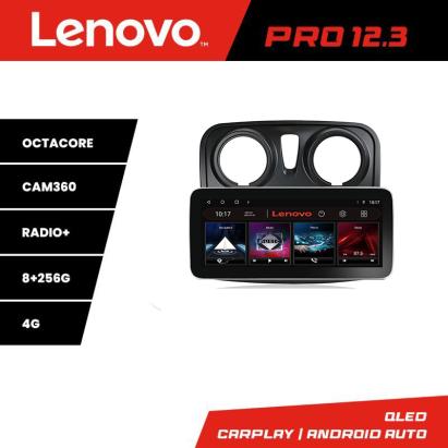 Navigație Dacia Sandero Logan 2012-2020 Lenovo PRO 12.3 QLED 8+256GB 4G