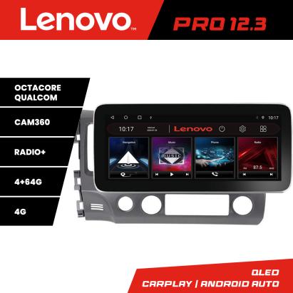 Navigație Honda Civic 2005-2011 Lenovo PRO 12.3 QLED Android 4G 4+64GB